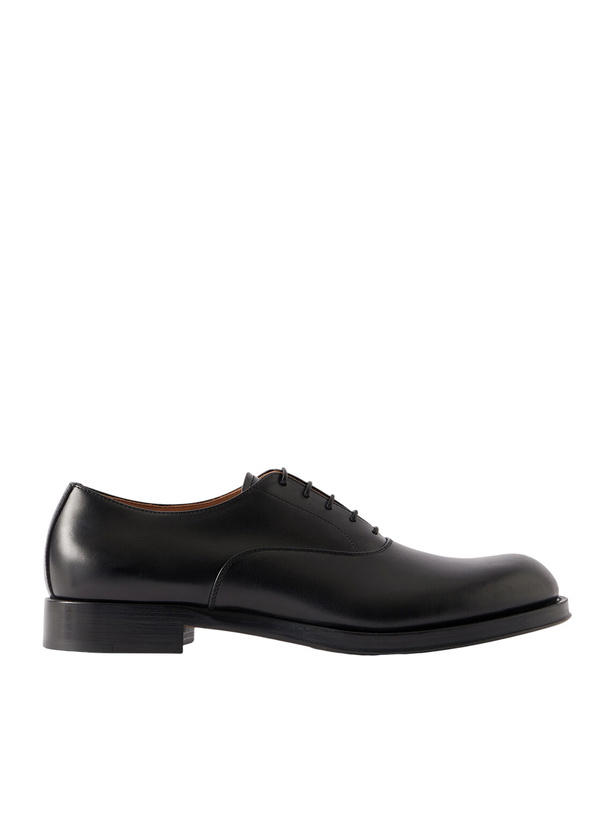 Photo: Dries Van Noten - Leather Derby Shoes - Black