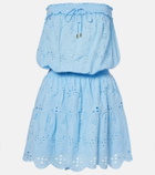 Melissa Odabash Colette broderie anglaise cotton minidress