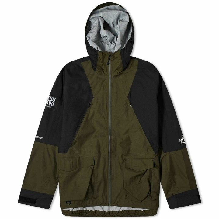 Photo: The North Face Men's x Undercover Packable Mountain Light Shell Ja in Forest Night Green/Tnf Black