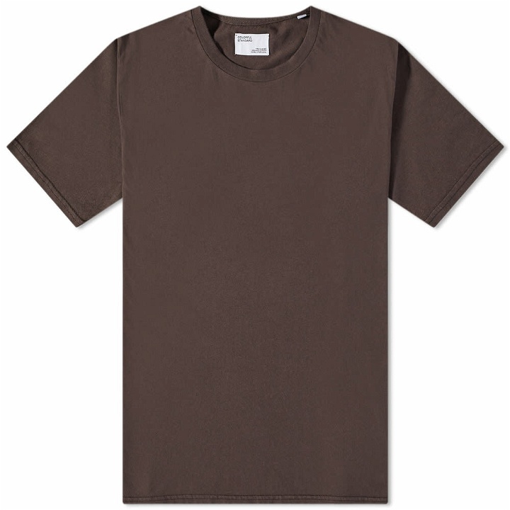 Photo: Colorful Standard Men's Classic Organic T-Shirt in Coffee Brown