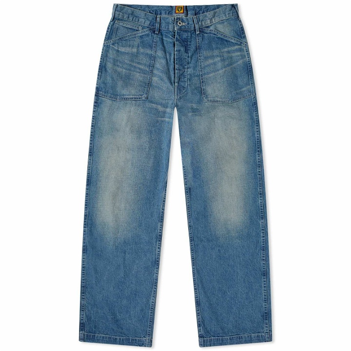 Photo: Human Made Men's Loose Denim Jeans in Indigo