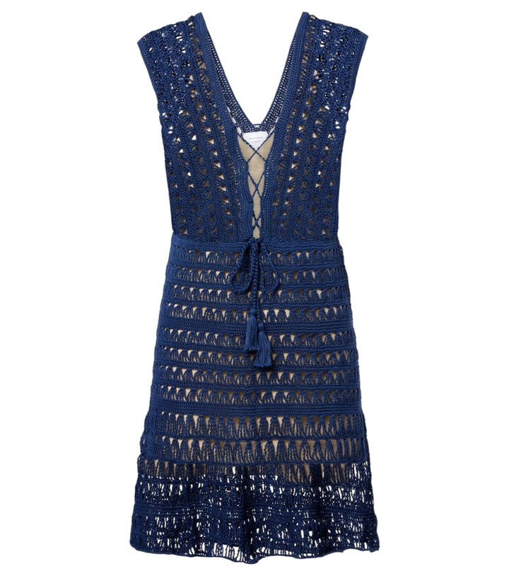 Anna Kosturova Camellia cotton crochet bustier dress Anna Kosturova
