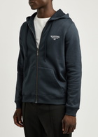 Valentino Logo Hooded Jersey Sweatshirt Navy