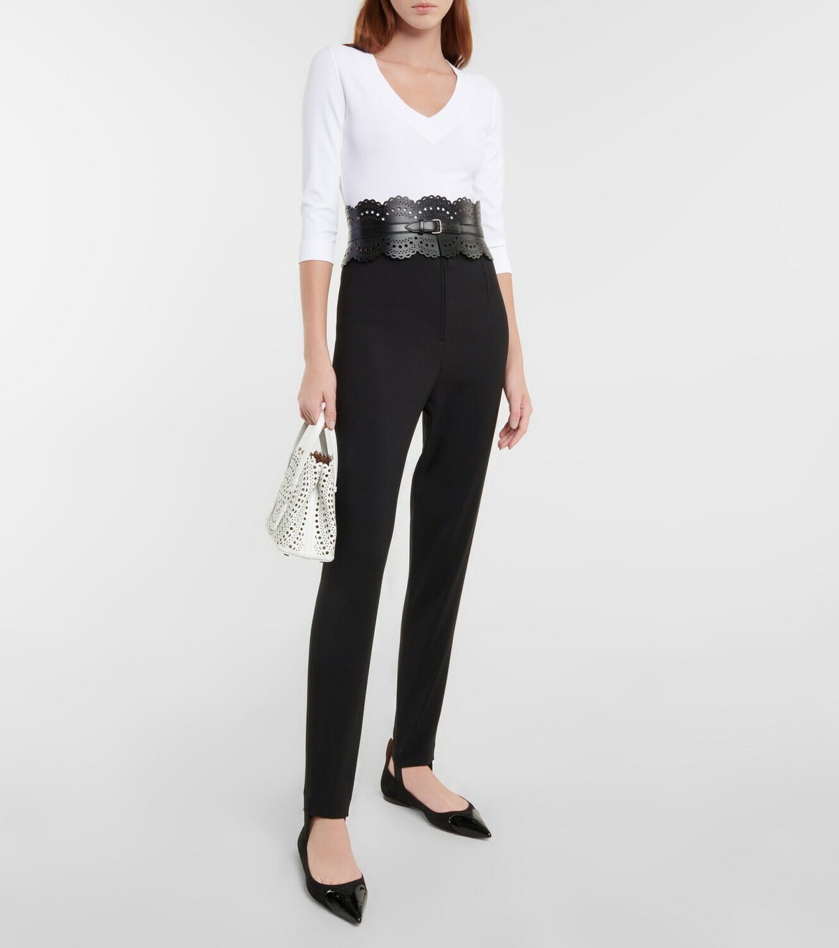 Alaa Cur suede ballet flats ALAA