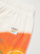 LOEWE - Paula's Ibiza Printed Loopback Cotton-Jersey Drawstring Shorts - White