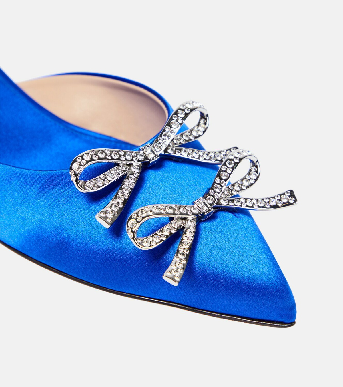 Giambattista Valli / サテンフラットミュール 5mm Giambattista Valli Embellished satin mules Giambattista Valli