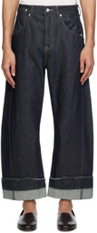 Marina Yee Indigo Oversized Jeans