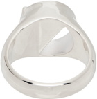 SWEETLIMEJUICE SSENSE Exclusive Silver Half Stone Signet Ring