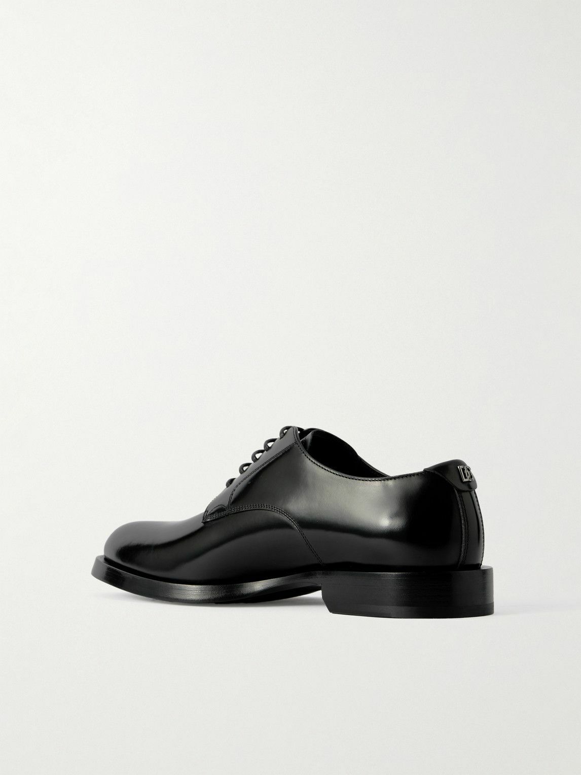 Dolce&Gabbana - Glossed-Leather Derby Shoes - Black