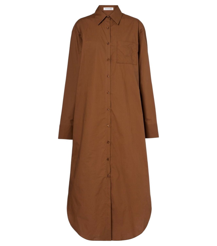 Photo: The Frankie Shop Helena cotton shirt dress