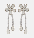 Self-Portrait Crystal-embellished drop earrings