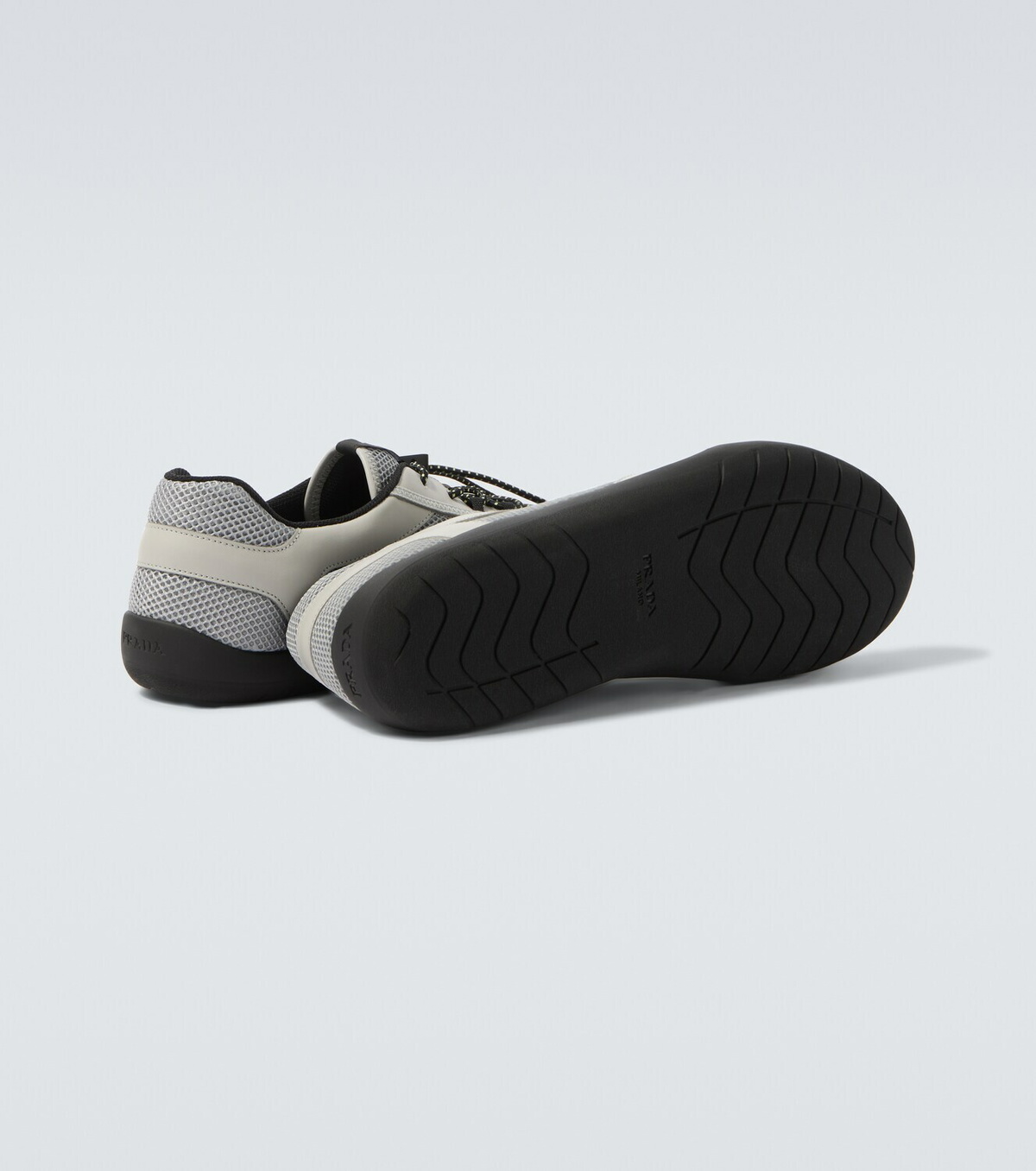 Prada Speedrock leather-trimmed sneakers