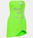 David Koma Embellished strapless minidress