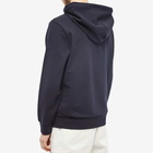 Moncler Men's Logo Drawstring Popover Hoody in Navy