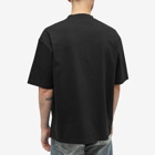 Balenciaga Men's Paris Logo T-Shirt in Black/Black