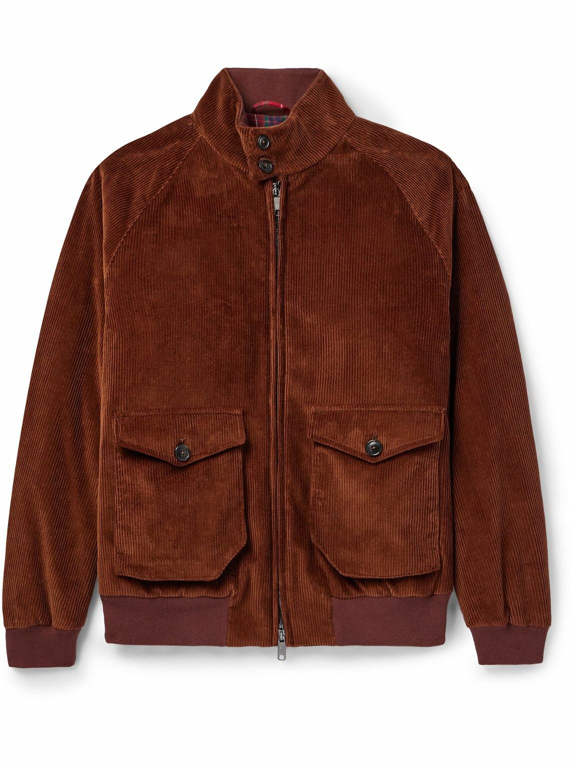 Baracuta - G9 AF Cotton-Corduroy Harrington Jacket - Brown Baracuta