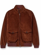 Baracuta - G9 AF Cotton-Corduroy Harrington Jacket - Brown