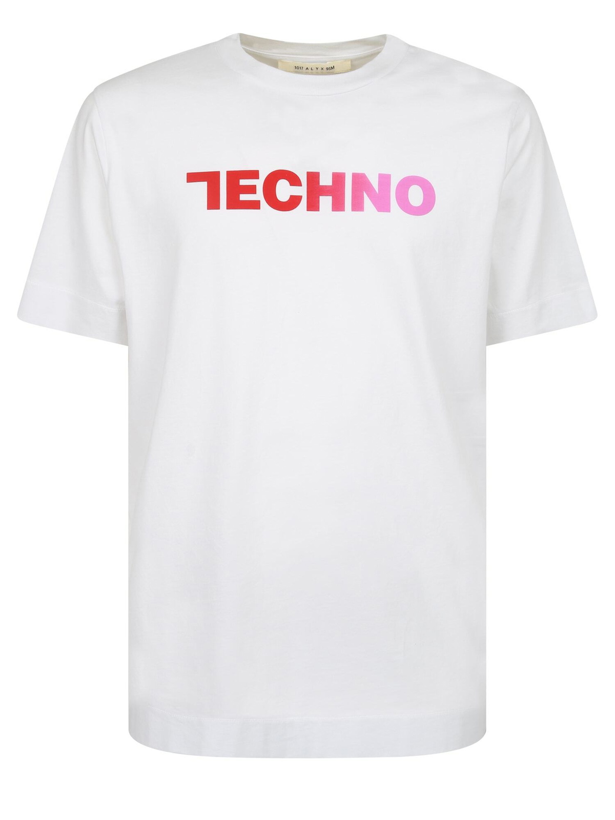 1017 ALYX 9SM Men's Double Sleeve Laser Cut Logo T-Shirt in