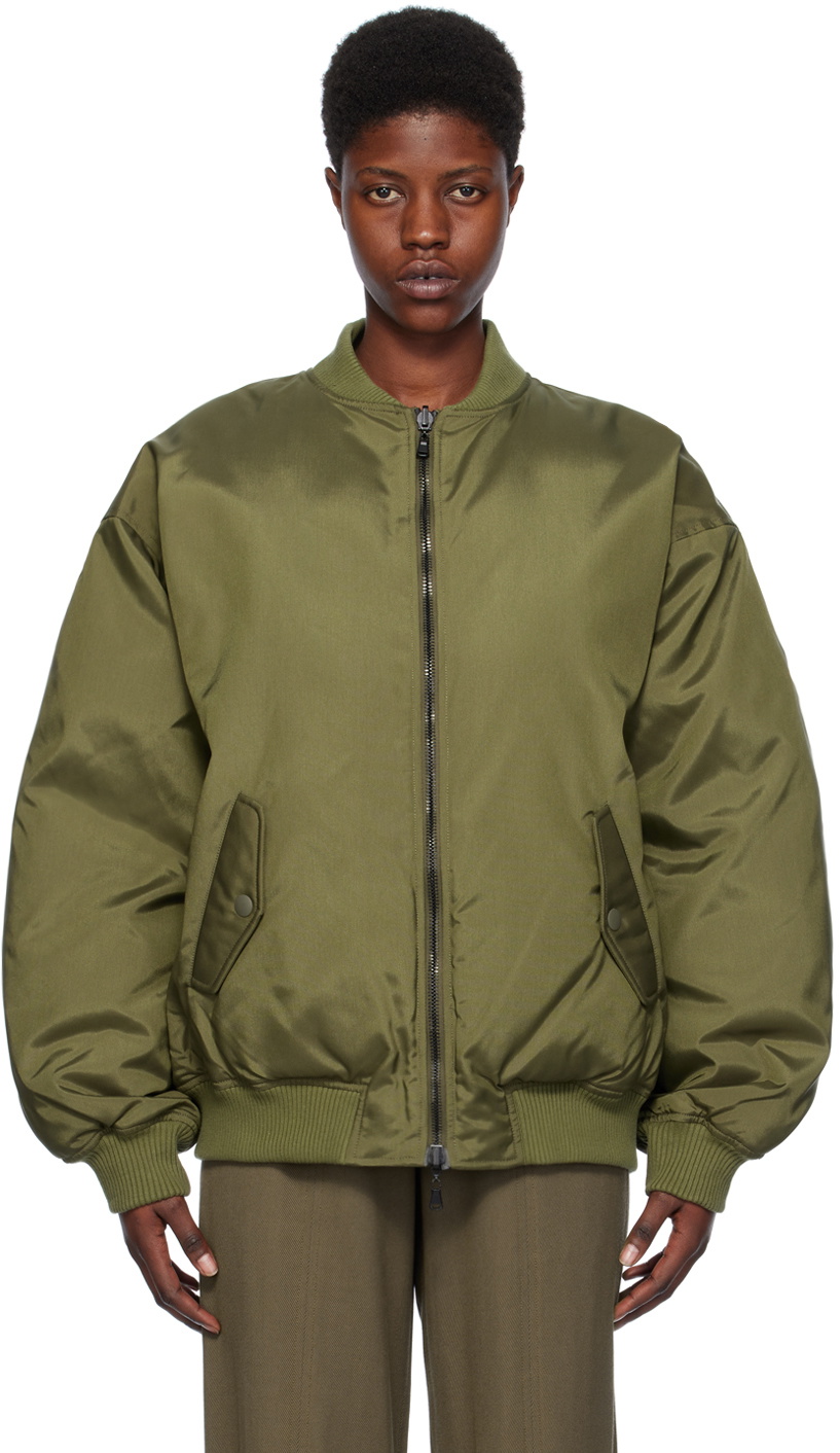 Khaki Reversible Bomber Jacket by VETEMENTS on Sale