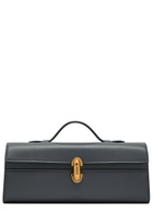 Savette Symmetry Slim Leather Pochette - Dark Blue - One Size