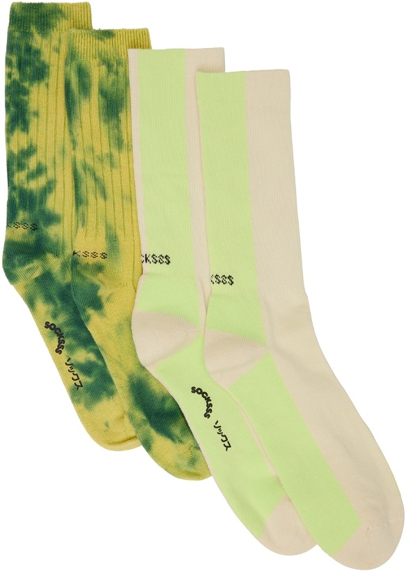 Photo: SOCKSSS Two-Pack Green Socks