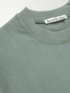 Acne Studios - Logo-Print Garment-Dyed Cotton-Jersey T-Shirt - Green