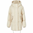 MM6 Maison Margiela Women's Padded Hood Jacket in Cream