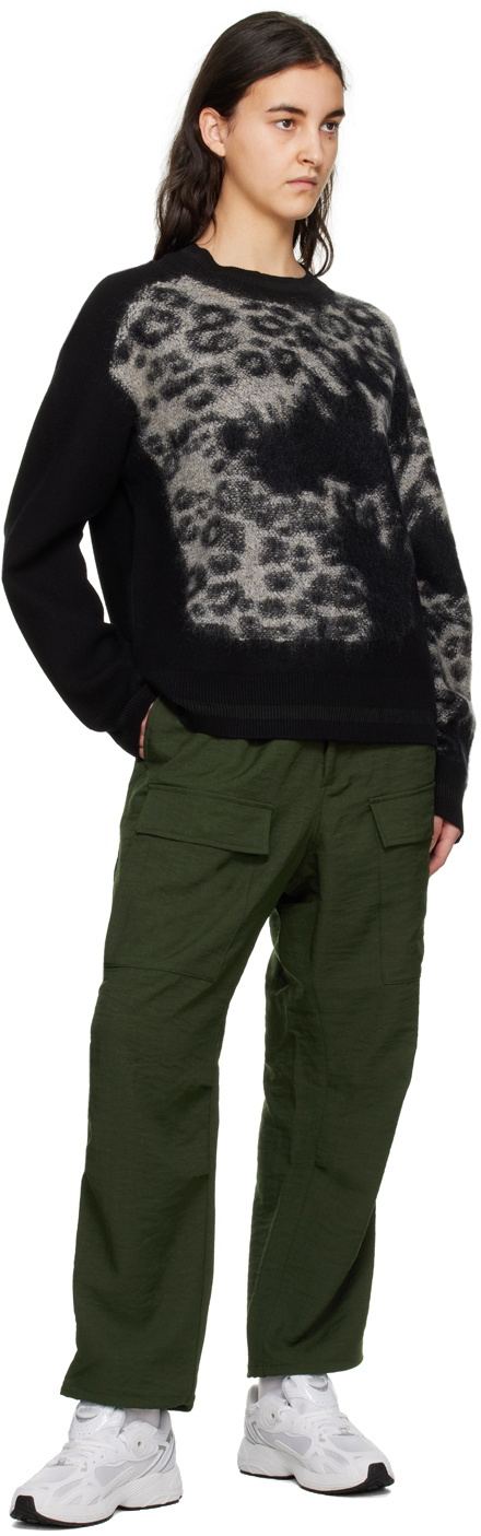 Y-3 Black Leopard Sweater