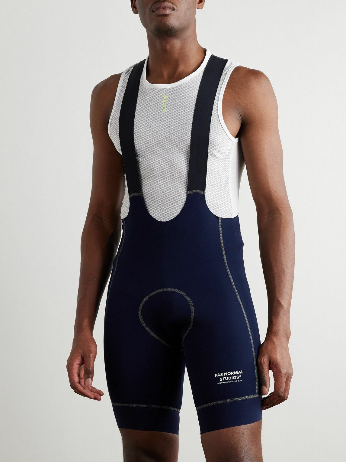 Pas Normal Studios - Escapism Light Logo-Print Cycling Bib Shorts