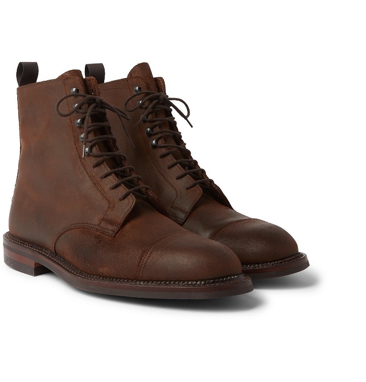 Photo: Purdey - Rough Out Nubuck Boots - Brown
