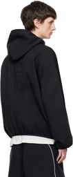 Fear of God ESSENTIALS Black Active Trace Modern Fleece Hoodie