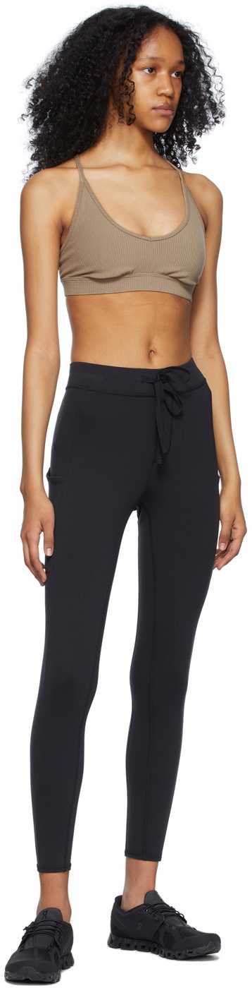 ALO YOGA Checkpoint 7/8 cropped stretch leggings in Dark Navy