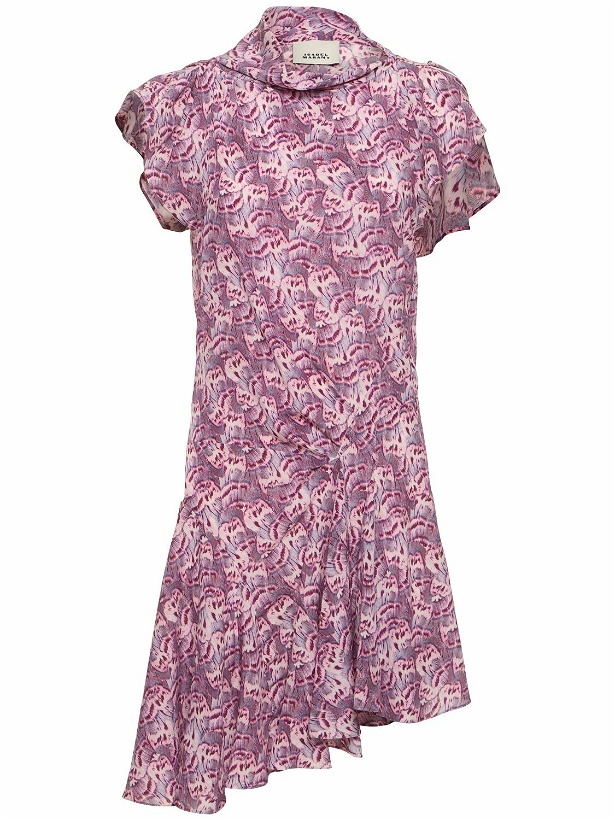 Photo: ISABEL MARANT Viona Printed Silk Blend Mini Dress