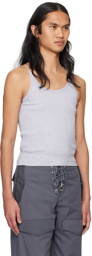Dion Lee Gray Wire Strap Tank Top