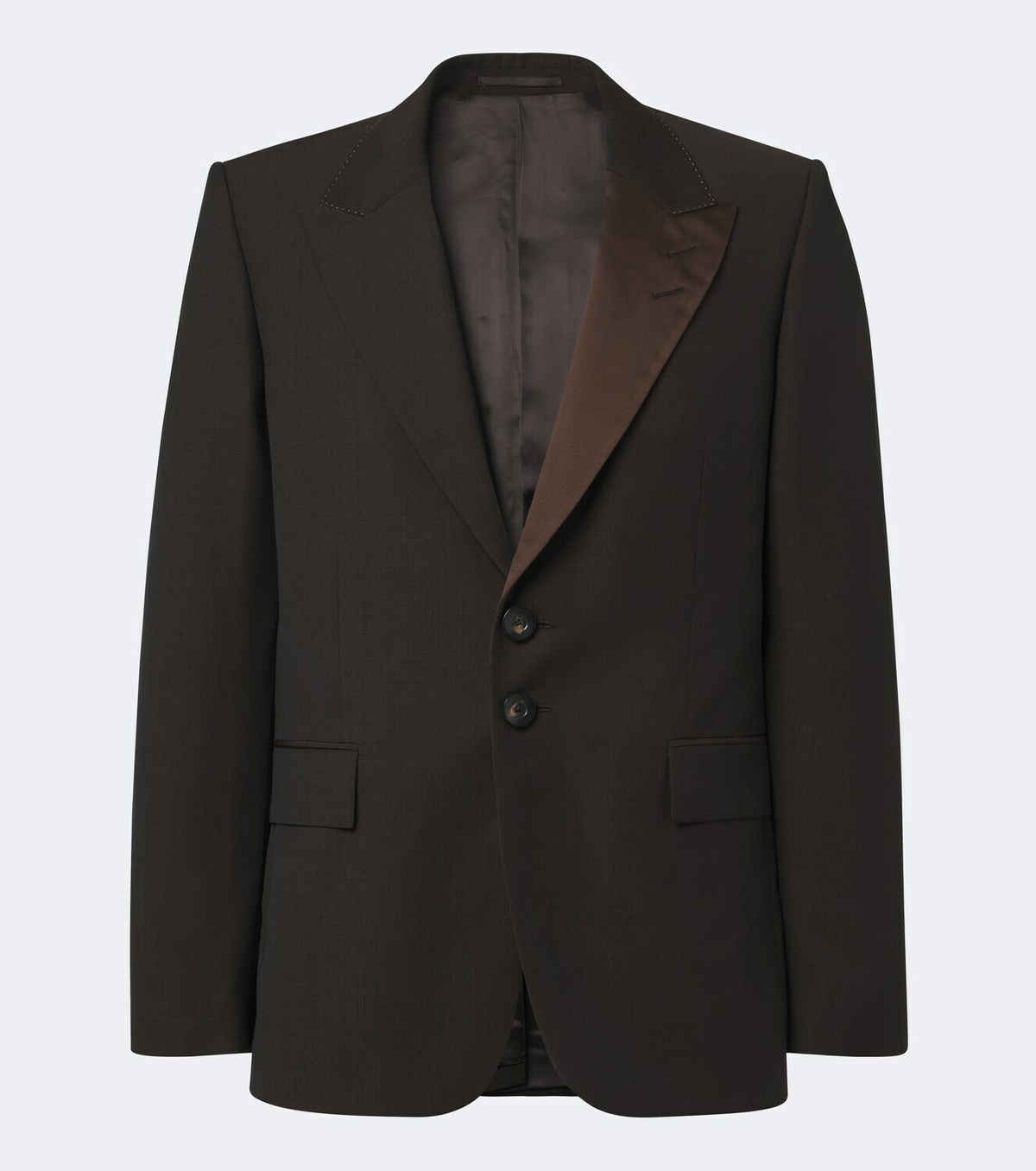 Wales Bonner Atto satin-trimmed virgin wool blazer
