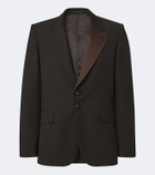 Wales Bonner Atto satin-trimmed virgin wool blazer