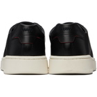 Hugo Black Logo Nappa Leather Sneakers