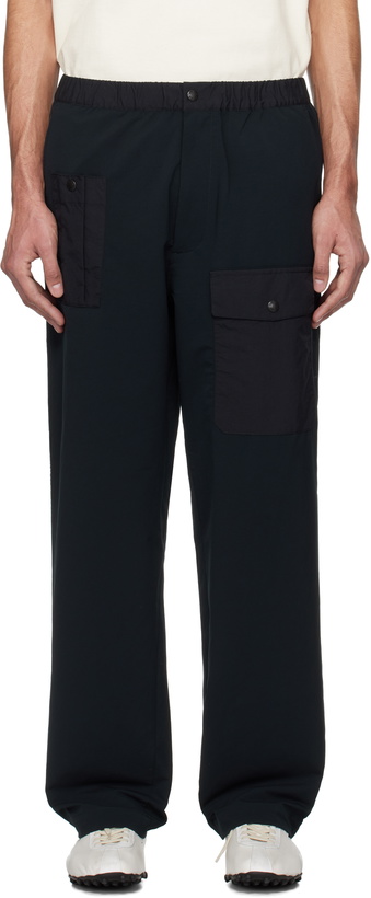 Photo: nanamica Black Wide Cargo Pants