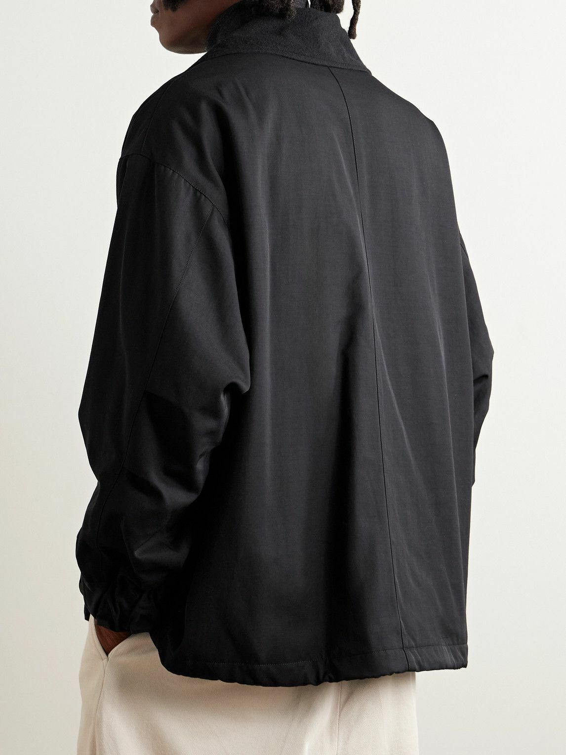 Kaptain Sunshine - Short Mil Nylon-Gabardine Jacket - Black