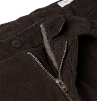 Boglioli - Dark-Olive Stretch-Cotton Corduroy Suit Trousers - Men - Brown