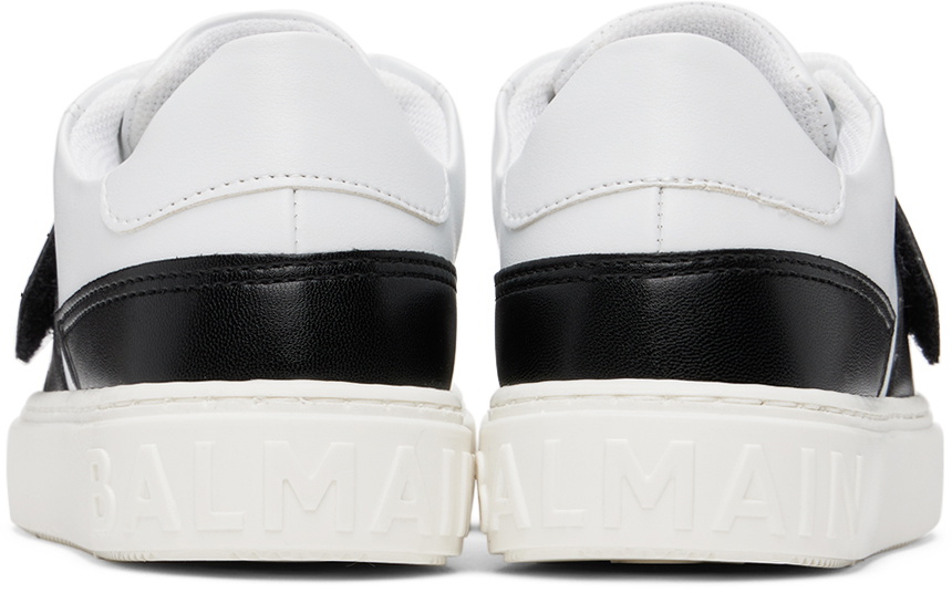 Balmain Kids White Printed Sneakers