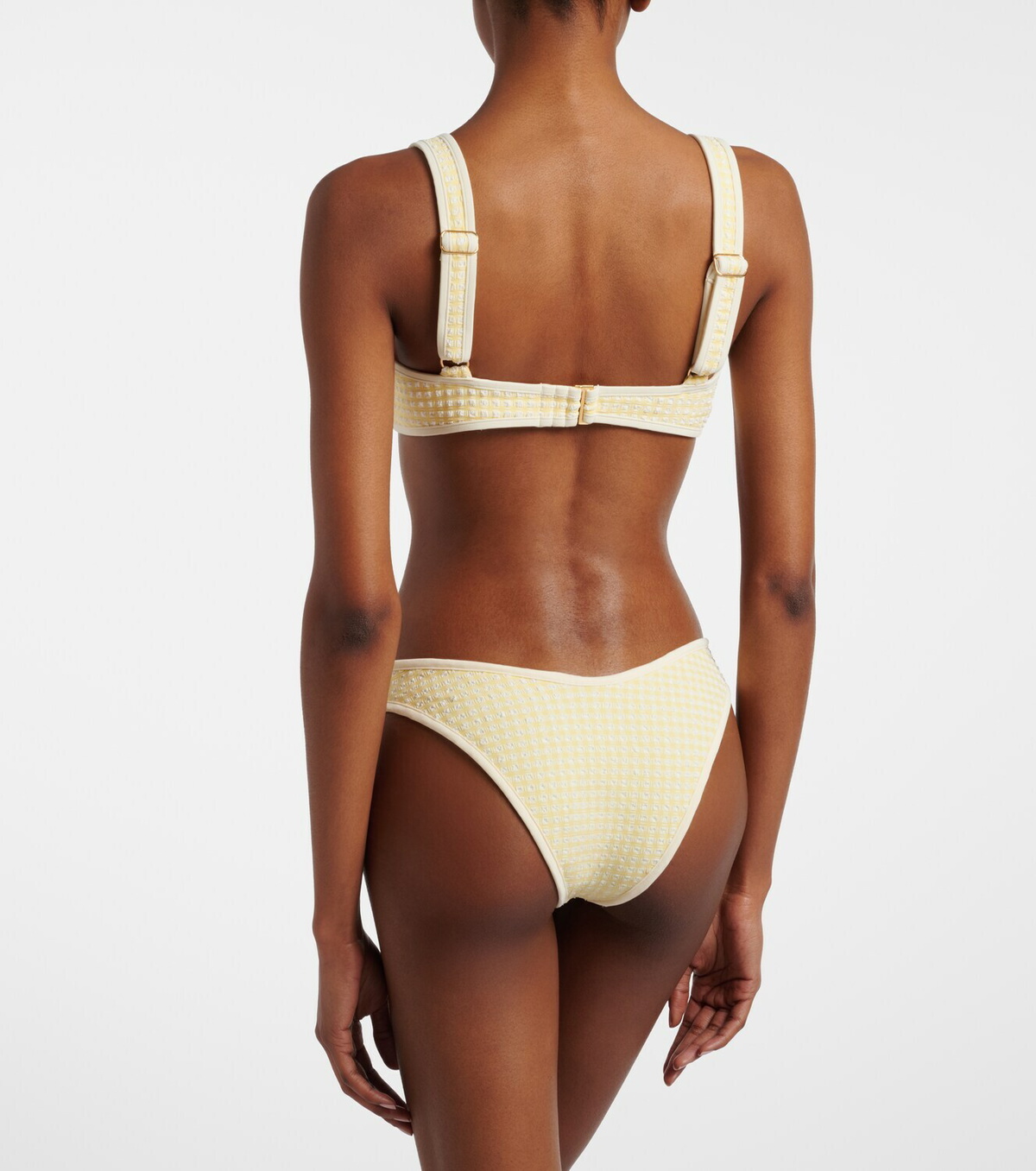 Montce Polly gingham bikini bottoms