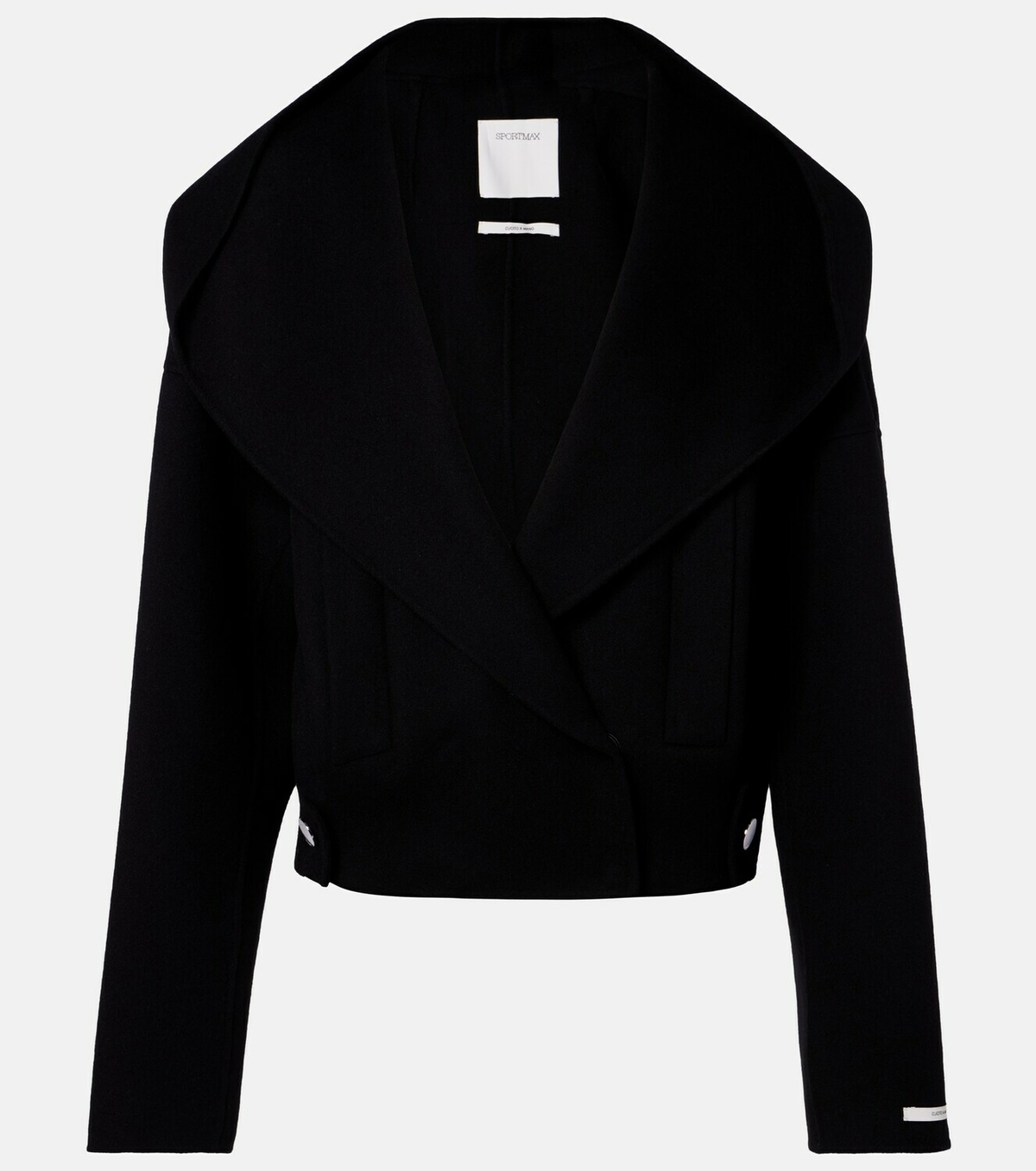 Sportmax Double-breasted wool jacket