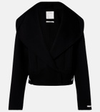 Sportmax Double-breasted wool jacket