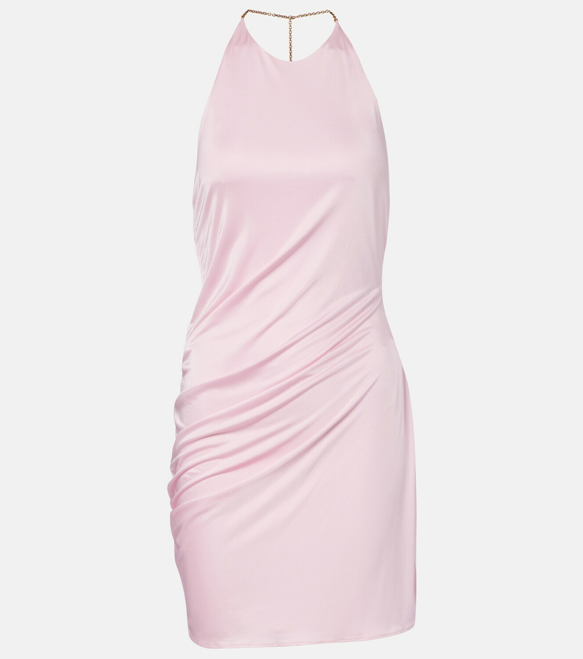 Versace Draped jersey minidress