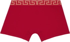 Versace Red Cotton-Jersey Long Boxer Briefs