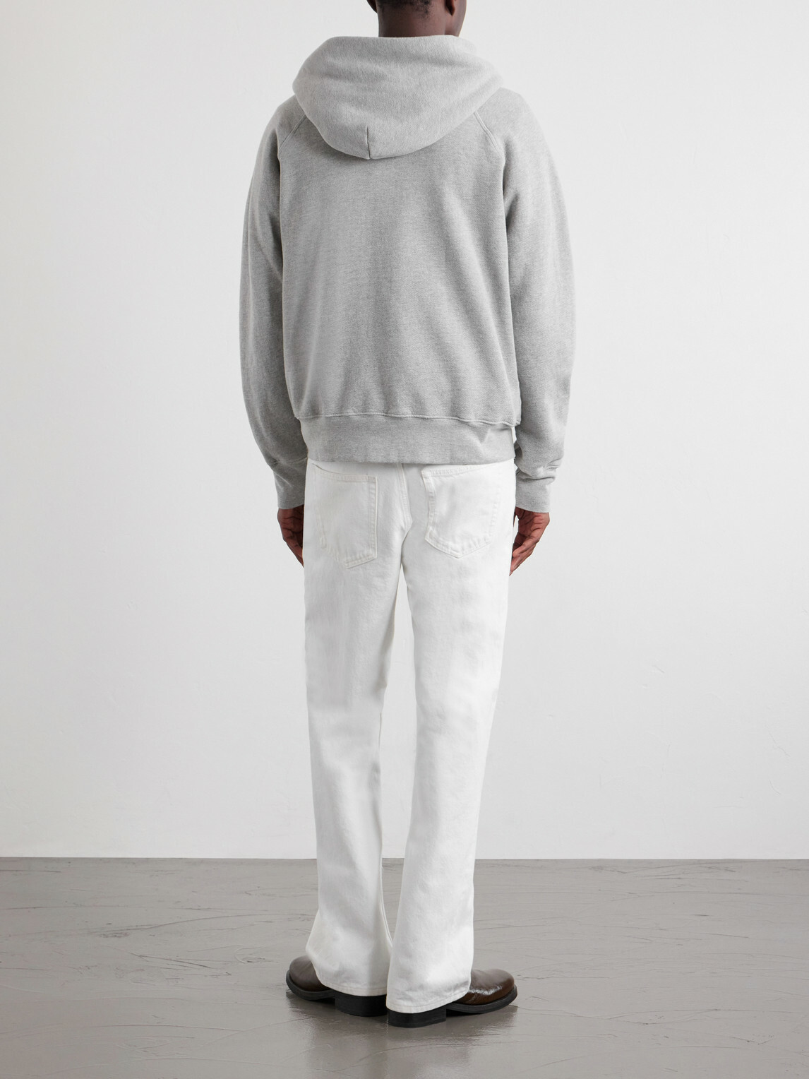 Les Tien - Cotton-Jersey Zip-Up Hoodie - Gray Les Tien