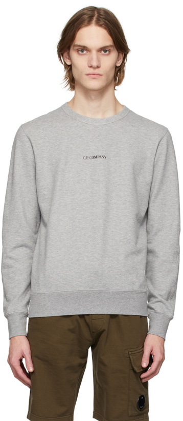 Photo: C.P. Company Grey Logo Sweatshirt