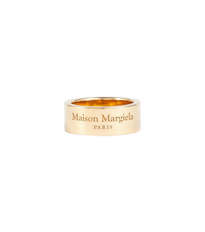 Photo: Maison Margiela - Logo-engraved sterling silver ring