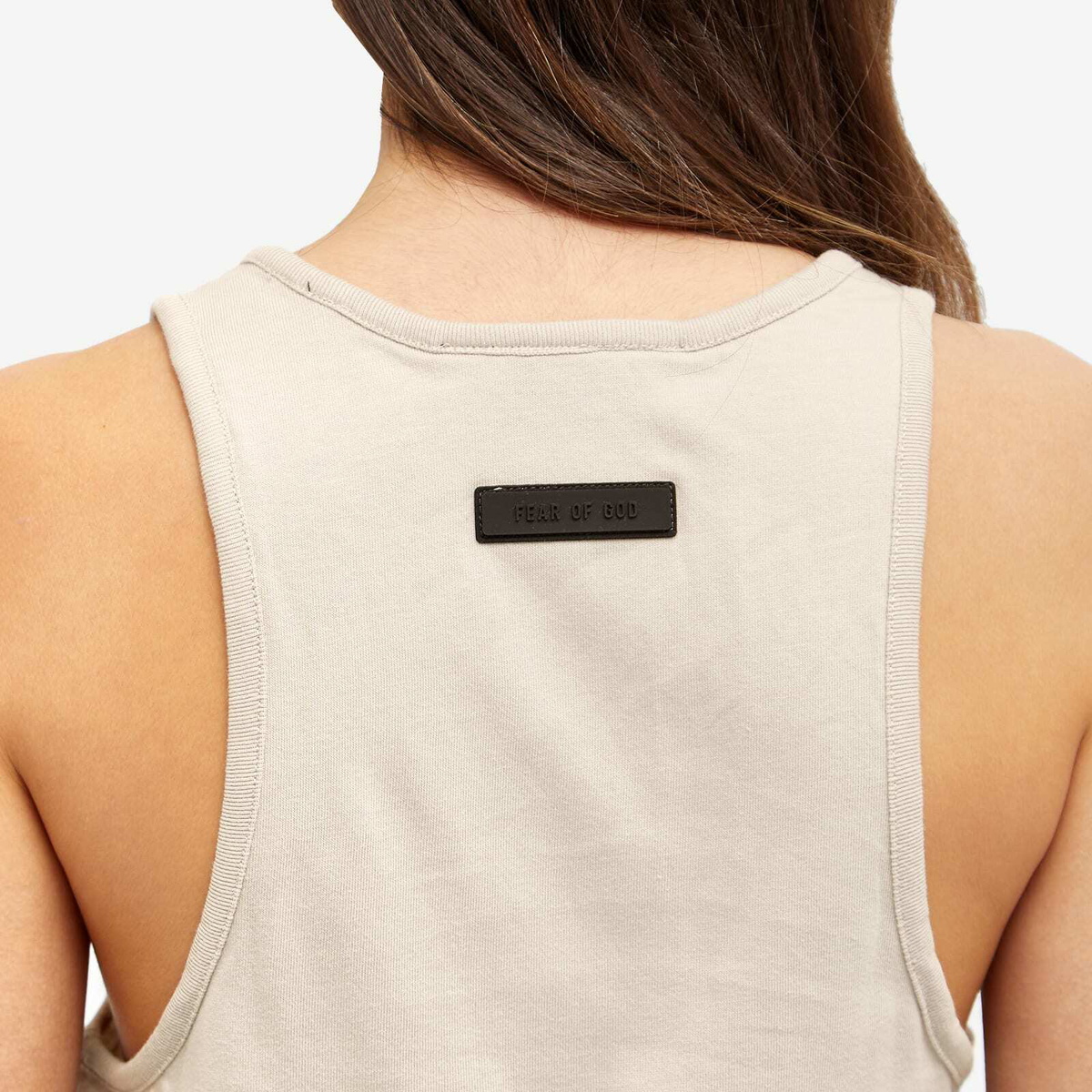Fear of God ESSENTIALS Women's Essentials Tanktop in Silver Cloud
